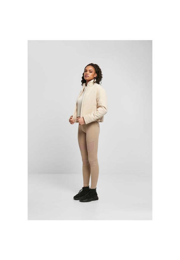 Kurtka damska Urban Classics corduroy puffer-grandes tailles. Kolor: biały. Materiał: sztruks, puch