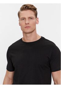 Karl Lagerfeld - KARL LAGERFELD Komplet t-shirtów 765000 500298 Czarny Slim Fit. Typ kołnierza: dekolt w karo. Kolor: czarny. Materiał: bawełna #6