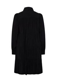 YAS Sukienka koszulowa Pala 26030720 Czarny Loose Fit. Kolor: czarny. Materiał: wiskoza. Typ sukienki: koszulowe #3