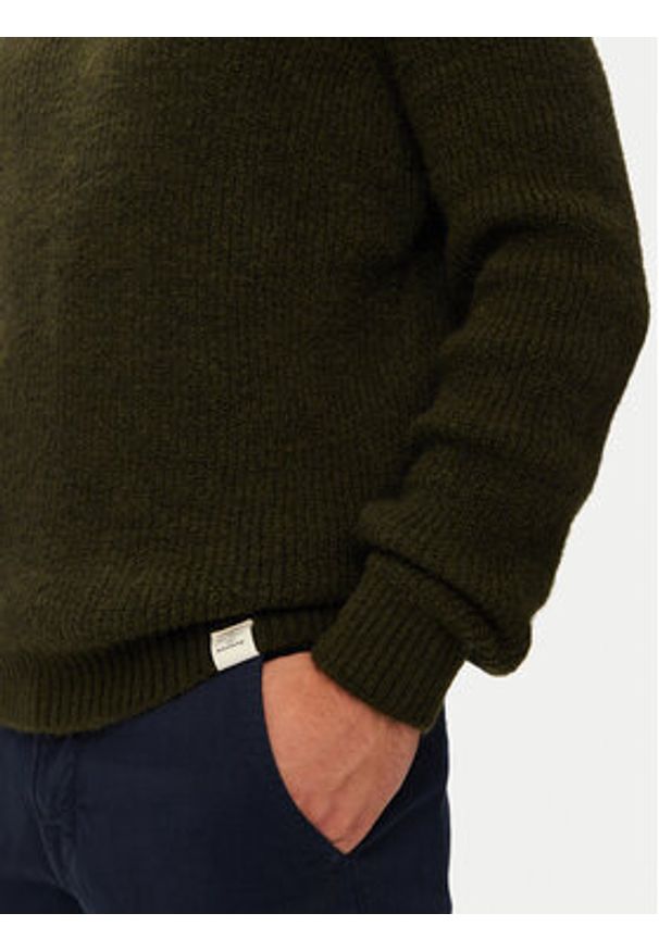 Mustang Sweter Emil C 1015801 Zielony Regular Fit. Kolor: zielony. Materiał: syntetyk