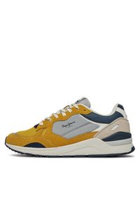 Pepe Jeans Sneakersy X20 Free PMS60010 Żółty. Kolor: żółty. Materiał: skóra #5