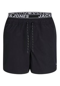 Jack & Jones - Jack&Jones Szorty kąpielowe Maui 12272949 Czarny Regular Fit. Kolor: czarny. Materiał: syntetyk #5