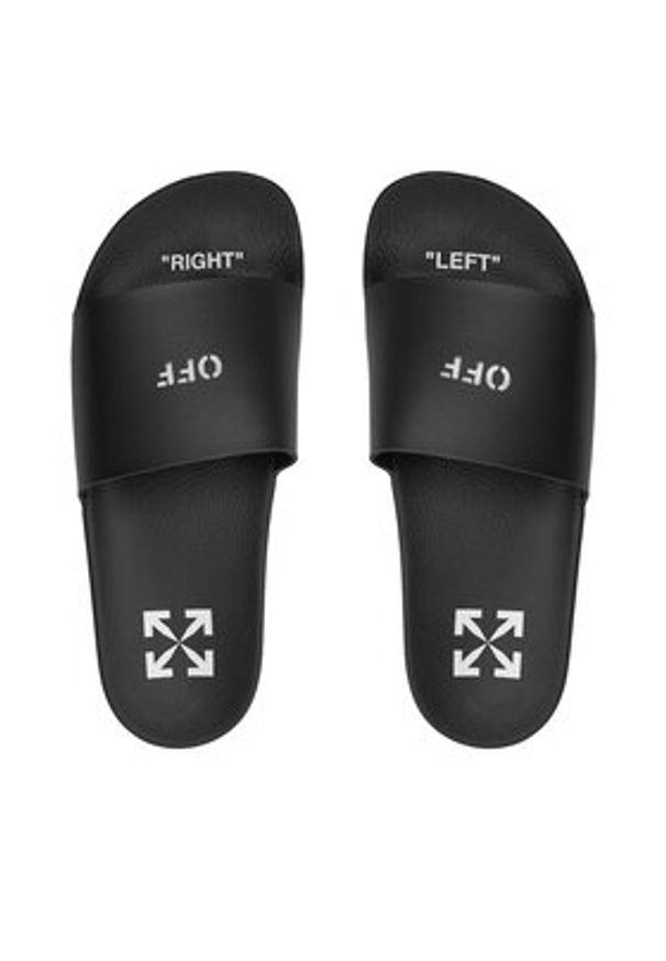 OFF-WHITE - Off-White Klapki OWIC002S22PLA0011001 Czarny. Kolor: czarny