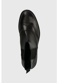 Vagabond Shoemakers sztyblety skórzane AMINA damskie kolor czarny na płaskim obcasie 5603.101.20. Kolor: czarny. Materiał: skóra. Obcas: na obcasie. Wysokość obcasa: niski #2