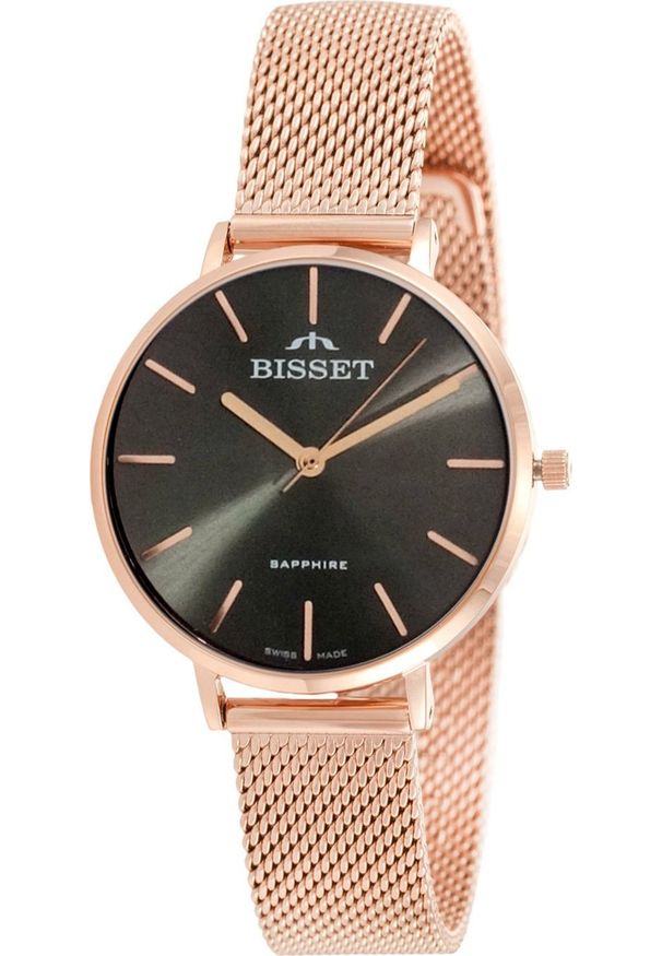 Zegarek Bisset Szwajcarski zegarek damski Bisset BSBF32 różowe złoto gt. Kolor: złoty, wielokolorowy, różowy