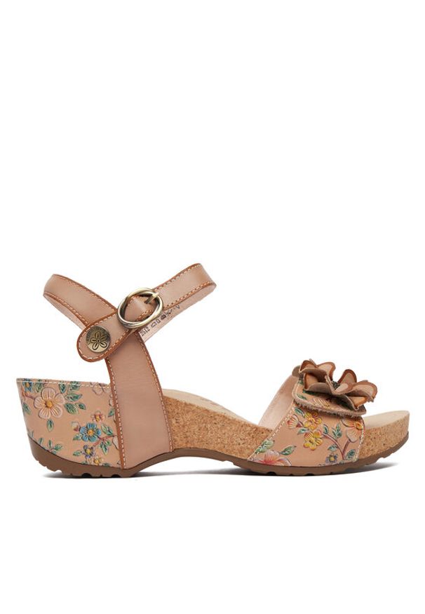 Laura Vita Sandały Daphneo 07 Beżowy. Kolor: beżowy. Materiał: skóra