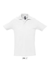 SOL'S - Polo Sol's Spring Ii. Typ kołnierza: polo. Kolor: biały. Materiał: bawełna. Styl: elegancki #1