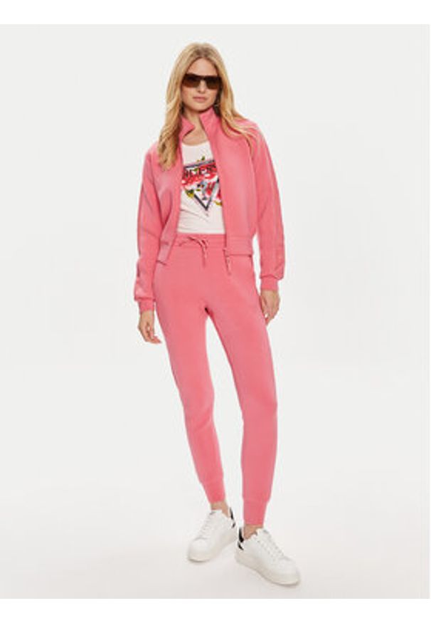 Guess Bluza V2YQ17 K7UW2 Różowy Regular Fit. Kolor: różowy. Materiał: wiskoza