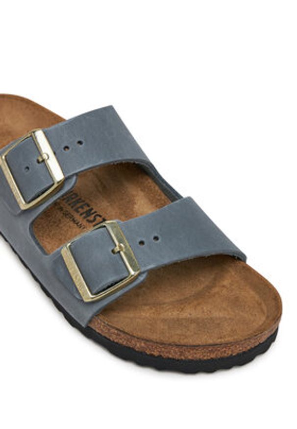 Birkenstock Klapki Arizona 1029253 Szary. Kolor: szary. Materiał: skóra