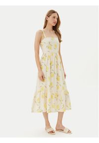 only - ONLY Sukienka letnia Eve 15350884 Beżowy Regular Fit. Kolor: beżowy. Materiał: wiskoza. Sezon: lato #6