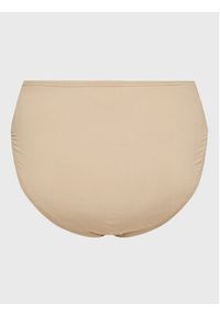 MICHAEL Michael Kors Dół od bikini Solids Belted MM2F586 Beżowy. Kolor: beżowy. Materiał: syntetyk