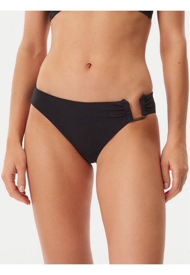 Calvin Klein Swimwear Dół od bikini KW0KW02810 Czarny. Kolor: czarny. Materiał: syntetyk