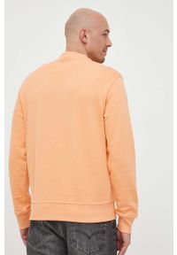 BOSS Orange - Boss Orange bluza bawełniana męska kolor pomarańczowy z nadrukiem. Kolor: pomarańczowy. Materiał: bawełna. Wzór: nadruk #3