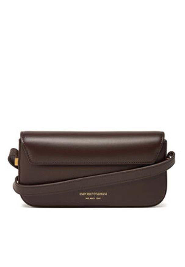 Emporio Armani Torebka EW001212 AF14786 U6027 Khaki. Kolor: brązowy. Materiał: skórzane