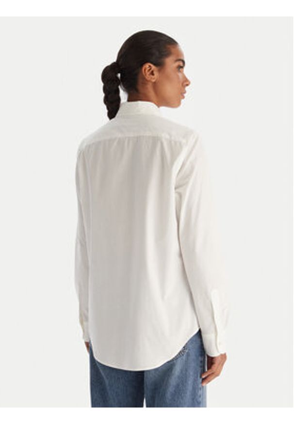 Polo Ralph Lauren Koszula 211941509002 Biały Slim Fit. Typ kołnierza: polo. Kolor: biały. Materiał: bawełna