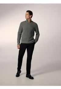 Reserved - Sweter z wełną - szary. Kolor: szary. Materiał: wełna #1