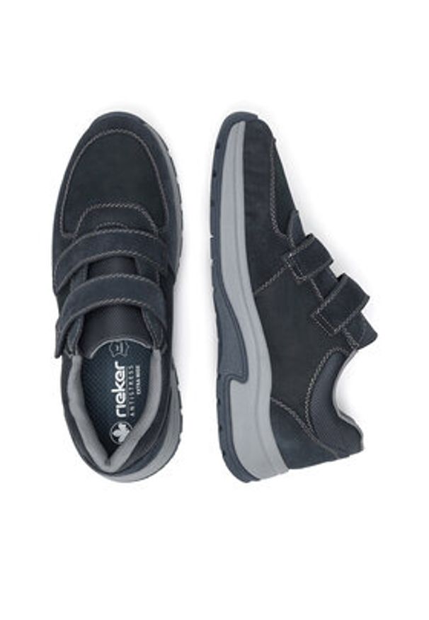 Rieker Sneakersy 11051-14 Niebieski. Kolor: niebieski. Materiał: skóra