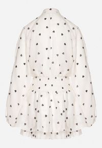 Born2be - Beżowa Rozkloszowana Sukienka z Rękawami Typu Nietoperz i Wiązaniem Miriviela. Okazja: na co dzień. Kolor: beżowy. Materiał: jeans. Typ sukienki: proste. Styl: klasyczny, casual #4