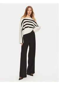 TwinSet - TWINSET Sweter 241TE3020 Biały Regular Fit. Kolor: biały. Materiał: syntetyk, wiskoza #3