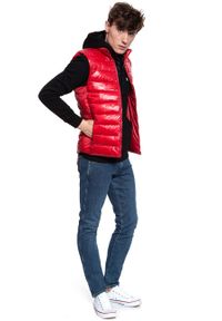 Wrangler - MĘSKI BEZRĘKAWNIK WRANGLER PUFFER VEST RED W4A3XTX47. Materiał: puch. Długość rękawa: bez rękawów #6