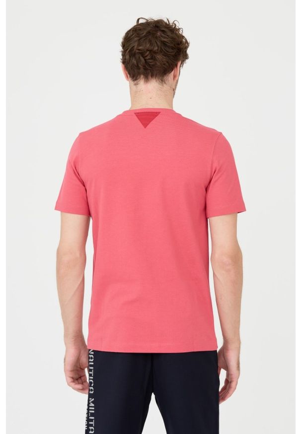 Aeronautica Militare - AERONAUTICA MILITARE Różowy bawełniany męski t-shirt, Rozmiar XXL. Kolor: różowy. Materiał: bawełna