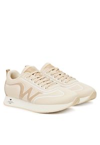 Weekend Max Mara Sneakersy 2525766034650 Écru. Materiał: skóra #3