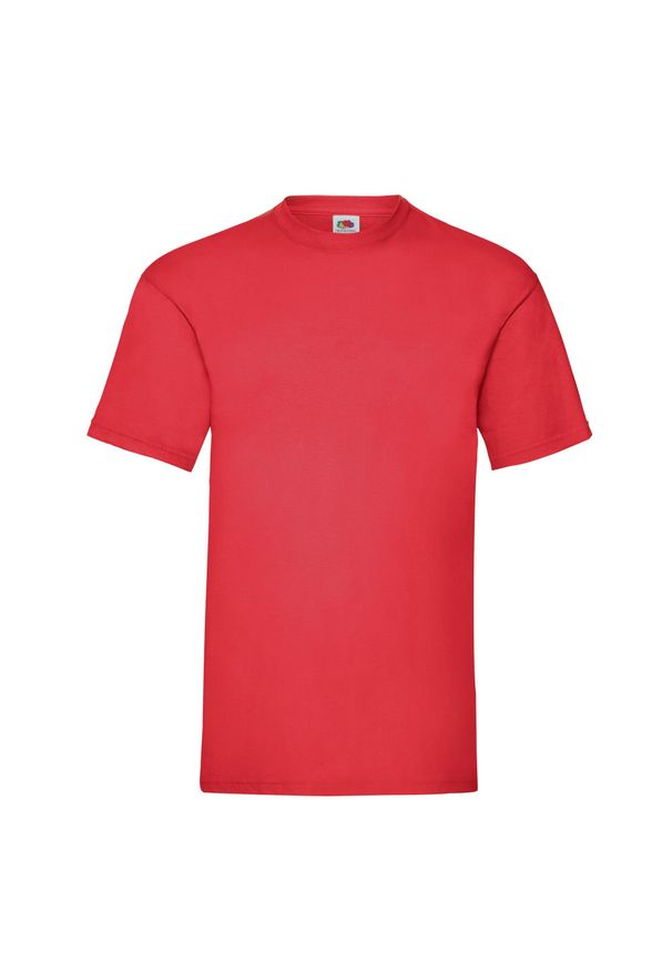 FRUIT OF THE LOOM - Koszulka Unisex Dla Dorosłych Valueweight. Kolor: czerwony