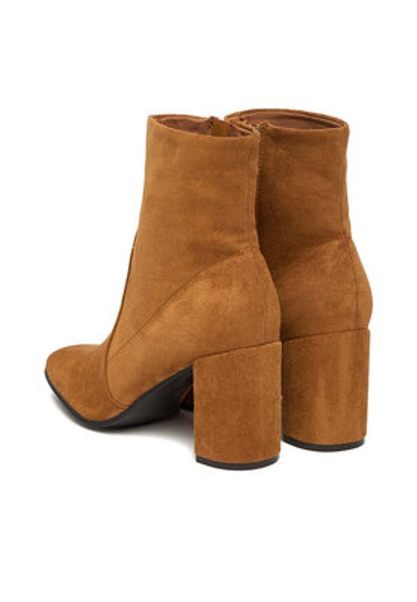 Jenny - JENNY Botki CEO-R25AW2401 Brązowy. Kolor: brązowy. Materiał: materiał