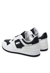 Tommy Jeans Sneakersy Tjm Retro Basket Cupsole Tumble EM0EM01513 Biały. Kolor: biały. Materiał: skóra #4