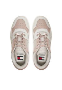 Tommy Jeans Sneakersy Tjw Retro Basket Total Logo EN0EN02606 Écru. Materiał: skóra #6