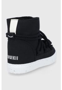 Inuikii - Śniegowce. Nosek buta: okrągły. Zapięcie: sznurówki. Kolor: czarny. Materiał: materiał, guma #4
