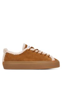 Inuikii Sneakersy Shearling Low 1001.001.0242 Brązowy. Kolor: brązowy. Materiał: skóra, zamsz #1