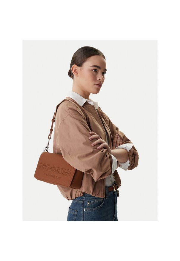 Love Moschino - Torebka LOVE MOSCHINO. Kolor: brązowy