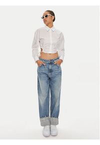 Hugo Koszula Eliesa 50512837 Biały Slim Fit. Kolor: biały. Materiał: bawełna #6