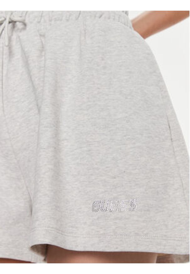 Guess Szorty sportowe Eleanora V4RD04 KC5O0 Szary Relaxed Fit. Kolor: szary. Materiał: bawełna