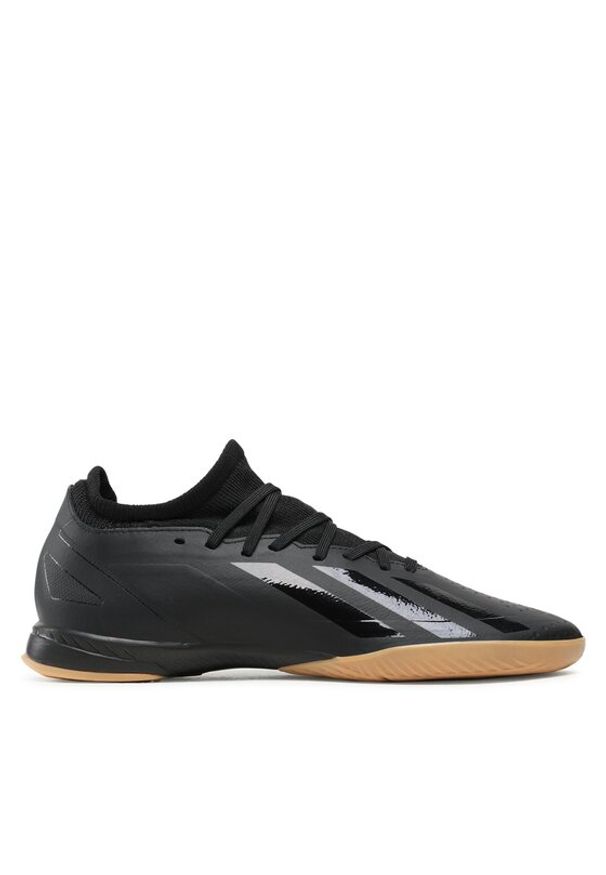 Adidas - adidas Buty X Crazyfast.3 Indoor Boots ID9343 Czarny. Kolor: czarny. Materiał: skóra