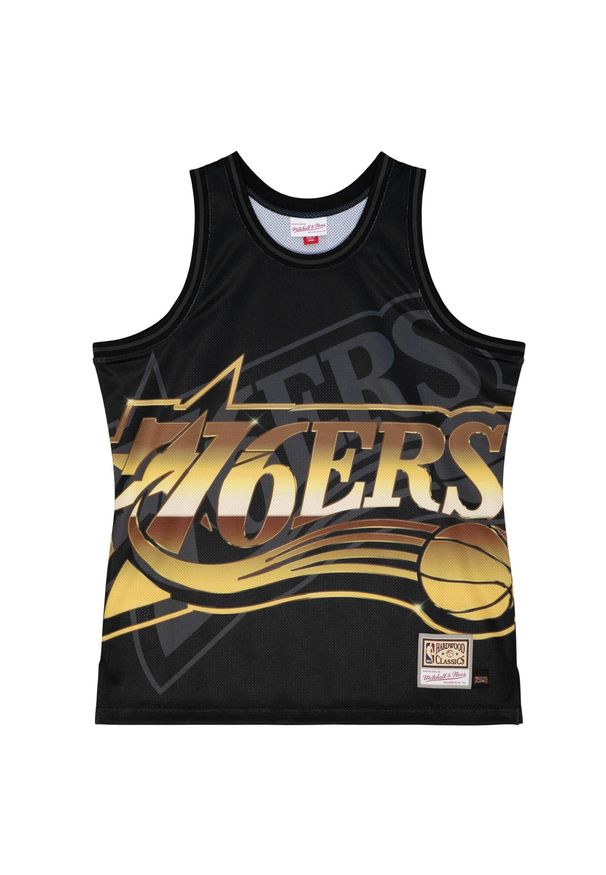 Mitchell & Ness - Tank top Philadelphia 76ers NBA Big Face 4.0 Fashion. Kolor: czarny. Sport: koszykówka