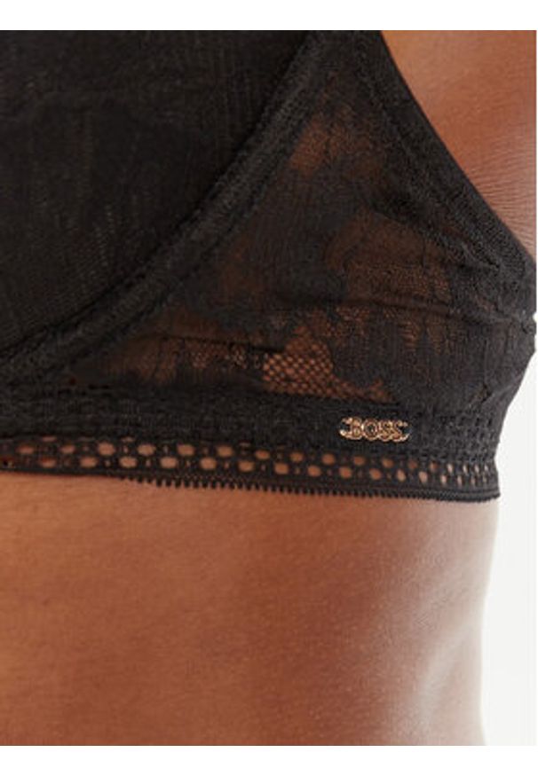 BOSS Biustonosz z fiszbiną 50545332 Czarny. Kolor: czarny. Materiał: syntetyk