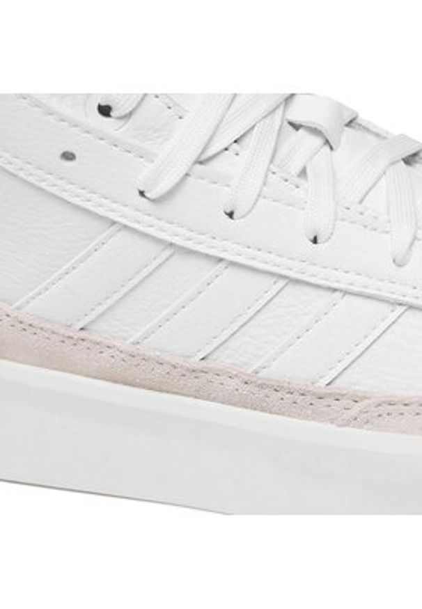 Adidas - adidas Sneakersy Znsored Hi IE9417 Biały. Kolor: biały. Materiał: skóra