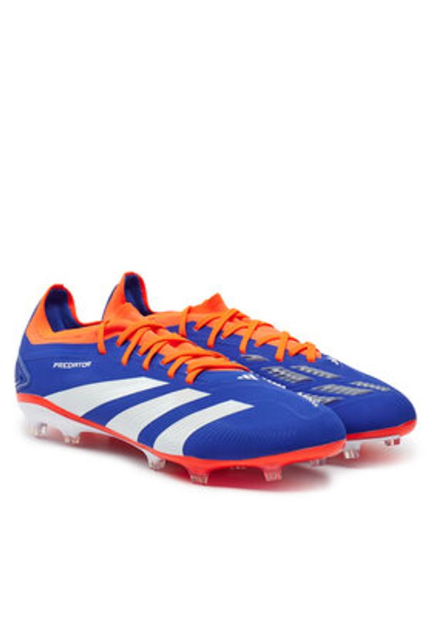 Adidas - adidas Buty do piłki nożnej Predator Pro Fg IF6330 Granatowy. Kolor: niebieski. Materiał: skóra