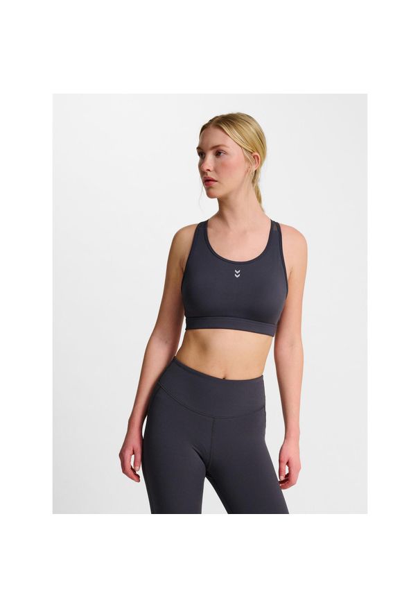 Biustonosz podtrzymujący dla kobiet Hummel Medium. Kolor: wielokolorowy, szary, czarny, brązowy