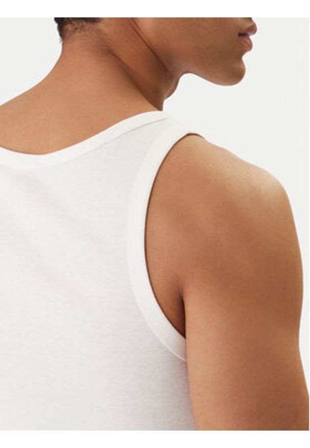 Tommy Jeans Komplet tank topów DM0DM20769 Biały Slim Fit. Kolor: biały. Materiał: bawełna