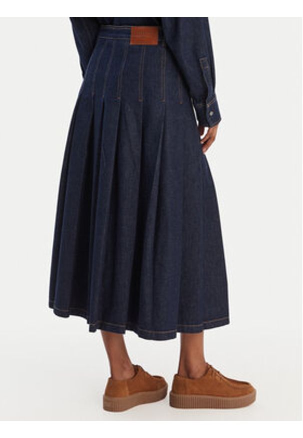 Weekend Max Mara Spódnica jeansowa Ovale 2615101071 Granatowy Regular Fit. Kolor: niebieski. Materiał: bawełna