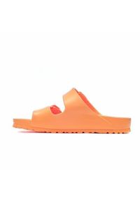 Klapki damskie Birkenstock Arizona Eva. Kolor: pomarańczowy, wielokolorowy, żółty. Materiał: syntetyk, materiał
