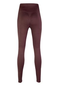 BESHAPED - Legginsy fitness damskie Beshaped Body Boost modelujące. Kolor: brązowy. Materiał: nylon. Sport: fitness