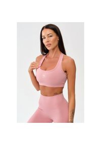 ROUGH RADICAL - Stanik sportowy fitness Rough Radical Zoya Sports Bra. Kolor: różowy. Sport: fitness