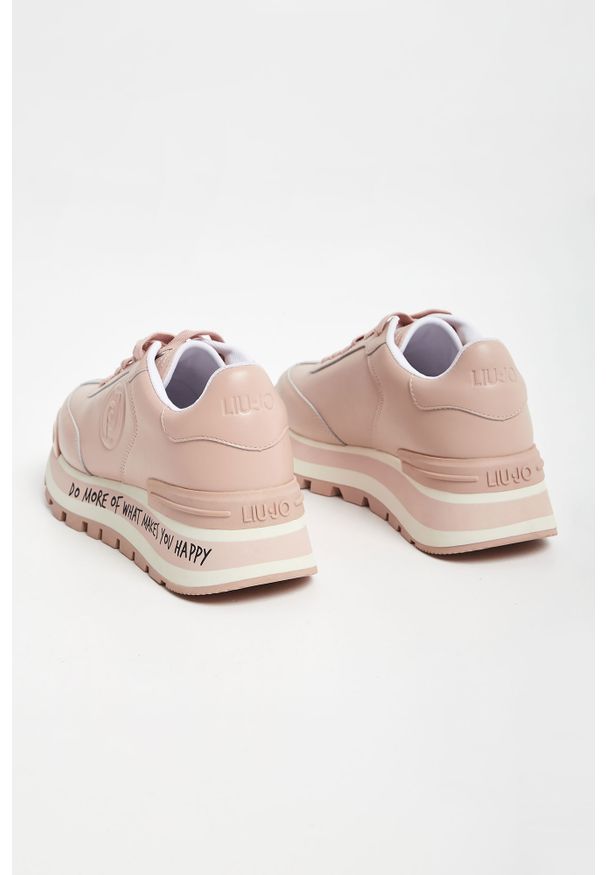 Liu Jo - Sneakersy skórzane LIU JO. Materiał: skóra. Wzór: napisy