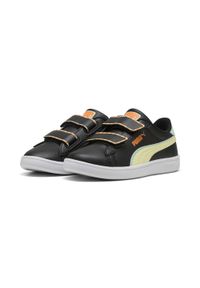 Puma - Dziecięce sneakersy Smash 3.0 Playdate PUMA Black Gold Moon Yellow. Kolor: czarny, żółty, wielokolorowy