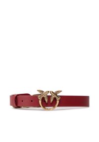 Pinko - Pasek Damski PINKO - Love Day Macro Chain H2 Belt AI 22-23 PLT01 1H212X Y5H7 Ruby Red R72Q. Kolor: wielokolorowy, czerwony, złoty. Materiał: skóra #1