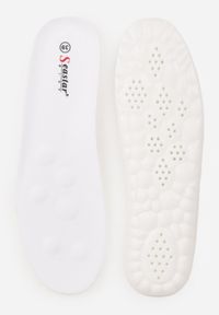 Born2be - Zielone Sneakersy w Stylu Kultowych Tenisówek Genenor. Okazja: na spacer. Kolor: zielony. Materiał: jeans, dresówka. Sport: turystyka piesza #4